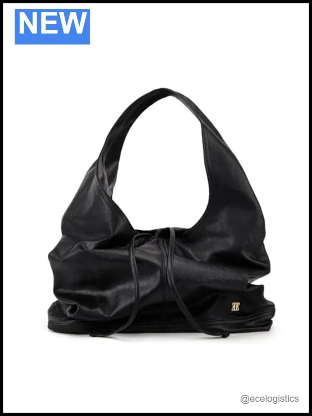 Large Vegan Leather Hobo Bag Slouchy Shoulder Purse Laptop